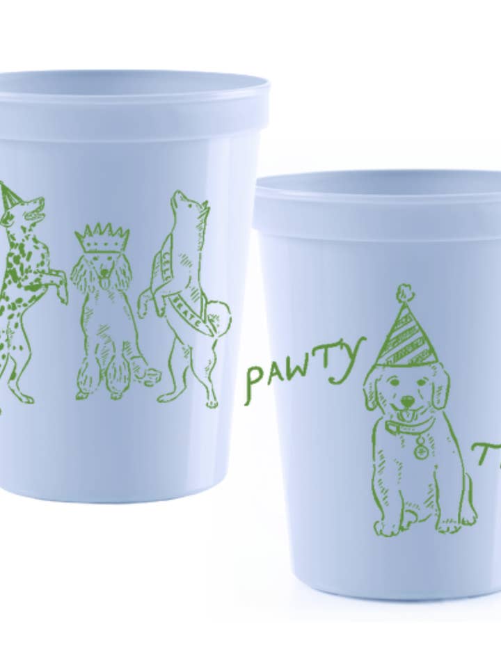 Let's Party! Dog Stadium Cups for wholesale by La Fête Goods
