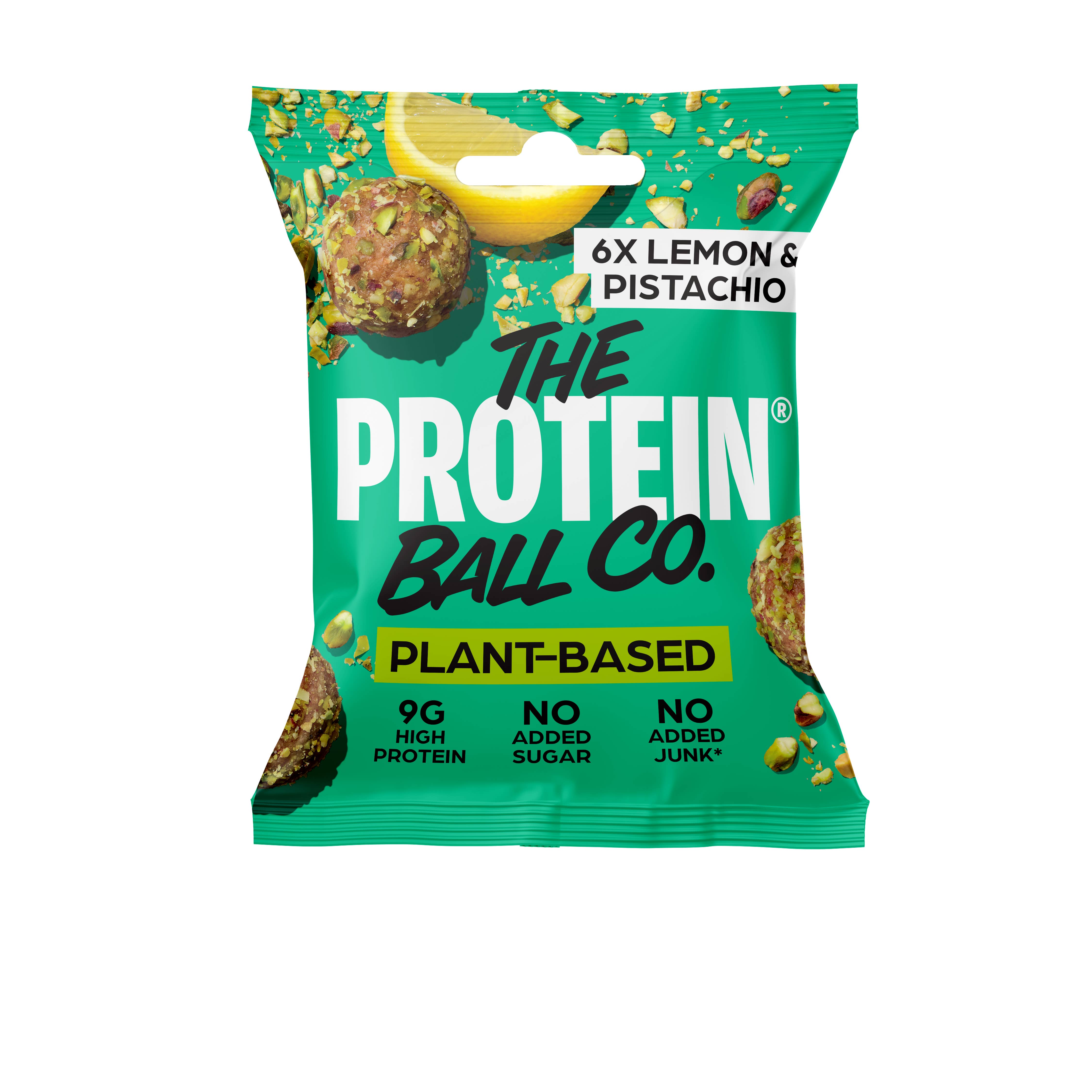 The Protein Ball Co - Wholesale Snack Bar - LEMON & PISTACHIO - Plant-Based - Protein Balls 10 x 45g