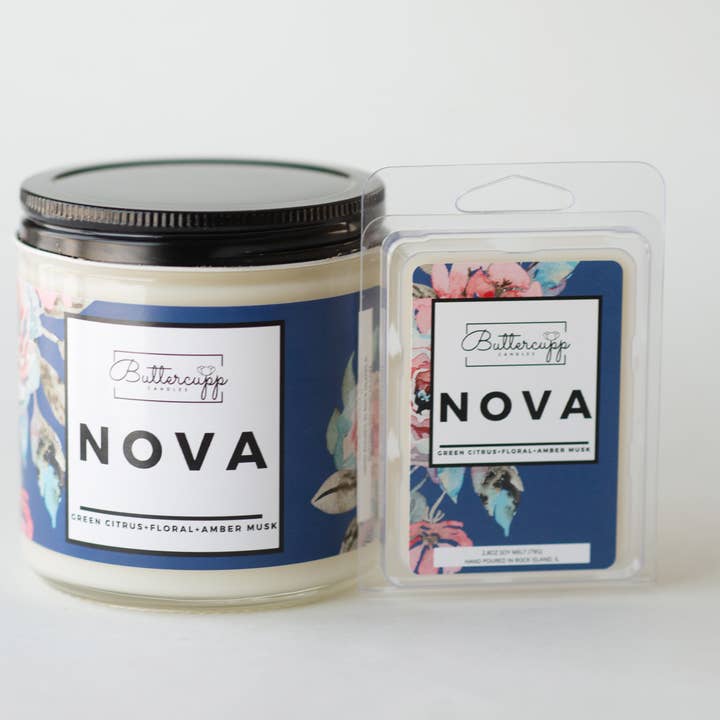 Buttercupp Candles - Wholesale Travel Candles - Nova Soy Candle and Melts