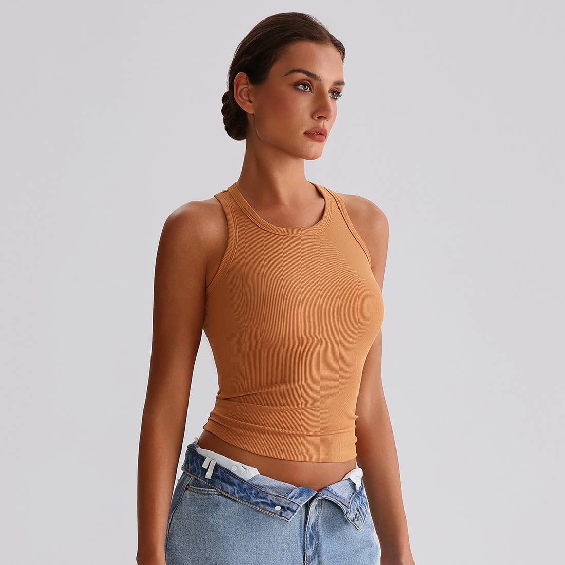 Sodalemon - Vendita all'ingrosso Canotta - Donna - Top sportivo da yoga donna a compressione con schiena a H e tessuto elasticizzato14