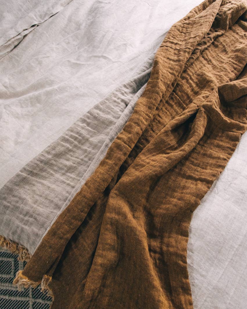 Linen Way Inc. - Wholesale Throw Blanket - Salina Double-sided Linen Throw2