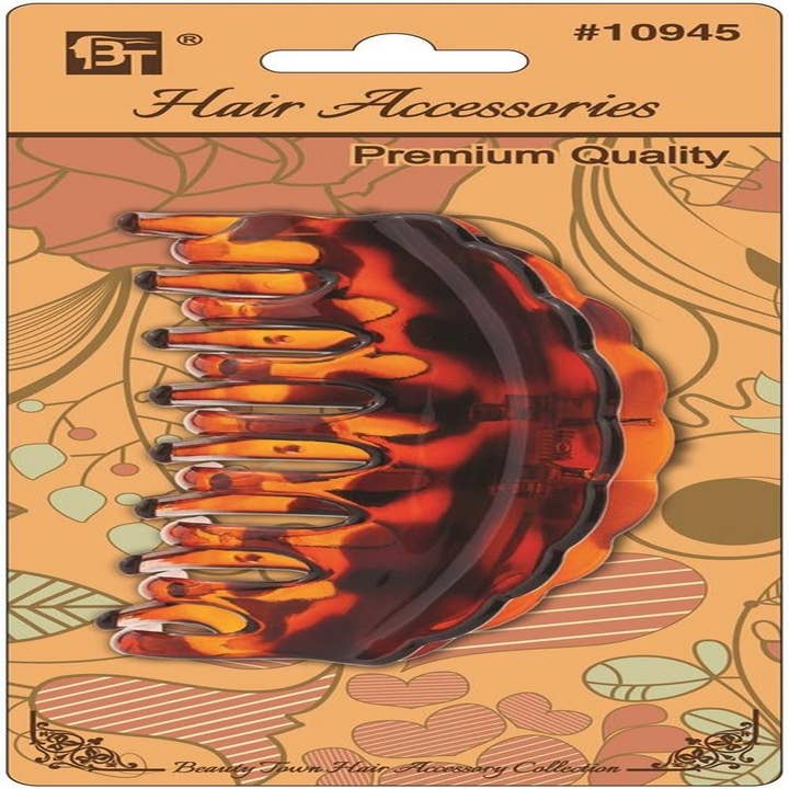 KT Supply - Wholesale Hair Clip - Women's - Large Claw Clip 80 X 50 Mm Dark Tortoise Shell