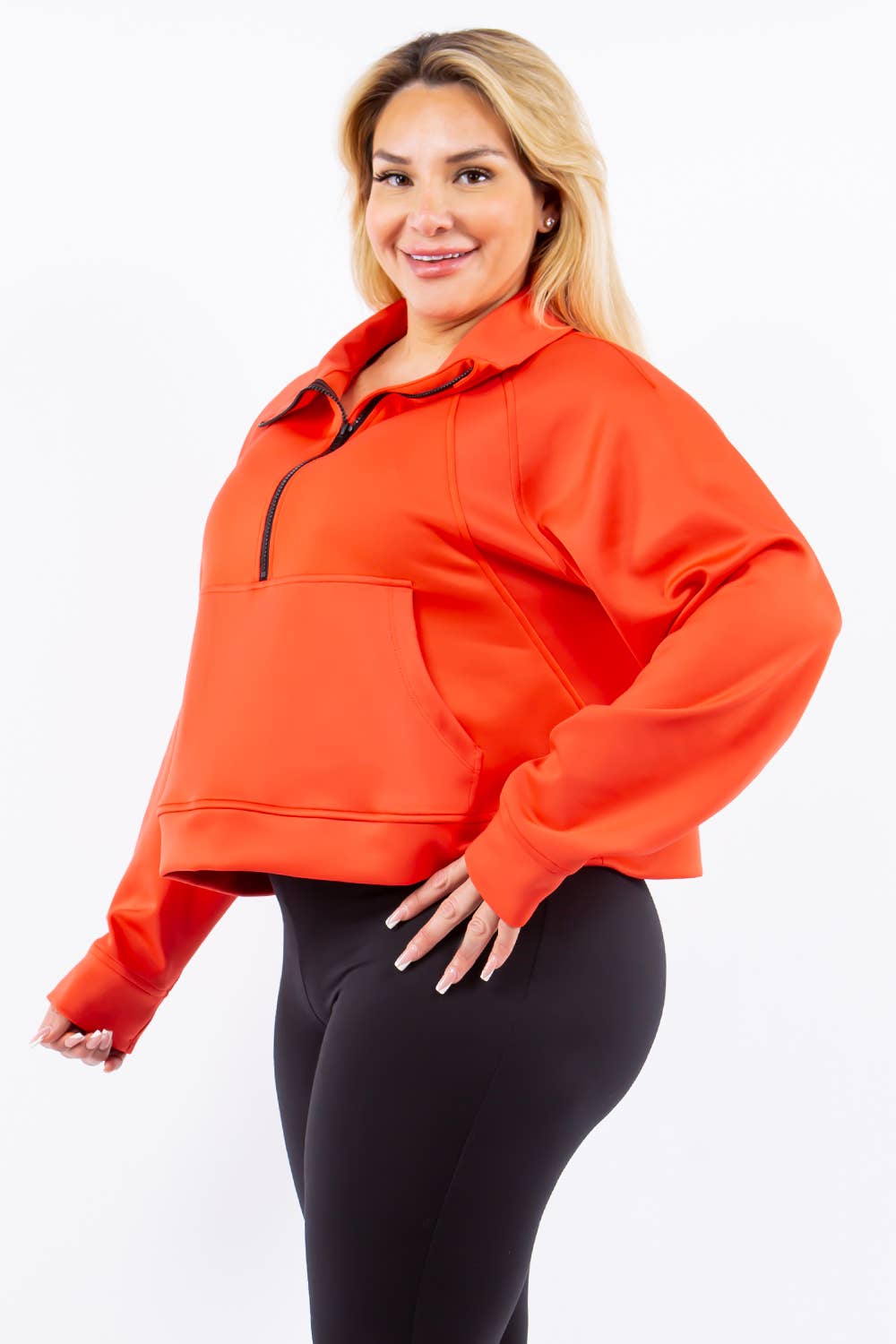 Eldridge Fashion – Großhandel Sweatshirt – Damen – SCUBA LULU TRICHTERHALS11