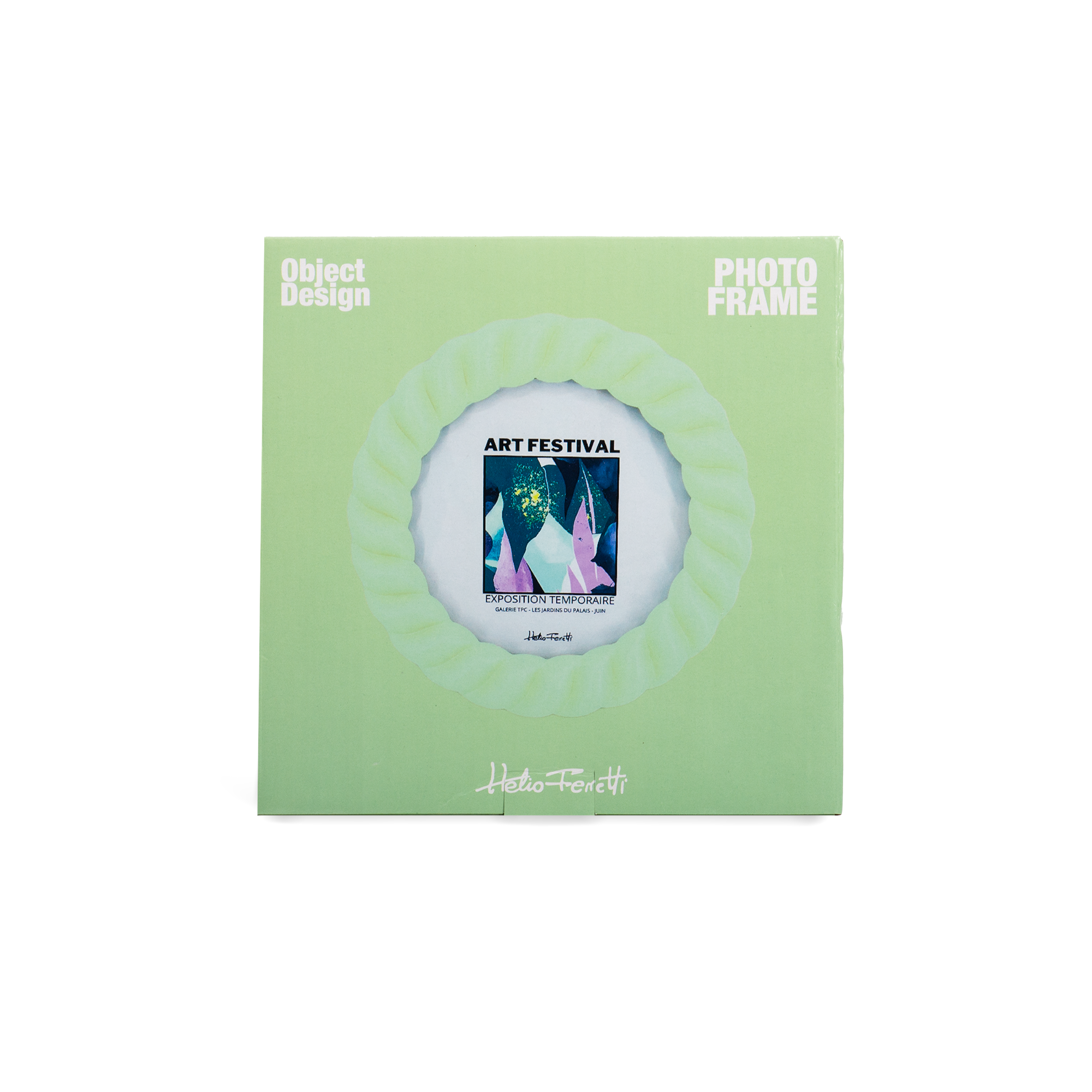 Helio Ferretti - Wholesale Picture Frame - OVAL BRAID PHOTO FRAME - HAND PAINTED HF3