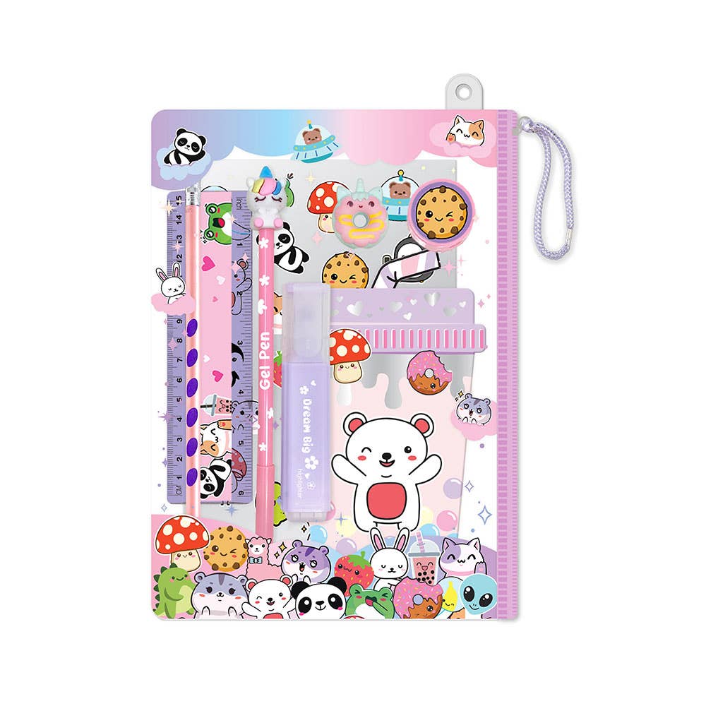 AJ Aguiar - Wholesale Stationery/Notecard Set - Critter Writing Portfolio Set