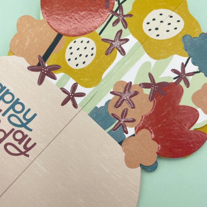 Raspberry Blossom - Wholesale Birthday Card - Flowers (TRS03)3