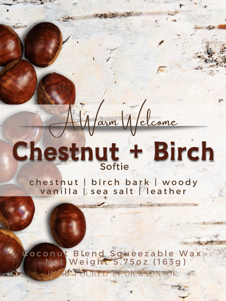 Heavenly Scents - Wholesale Wax Melt - Chestnut + Birch Softie | Squeeze Wax Melt0