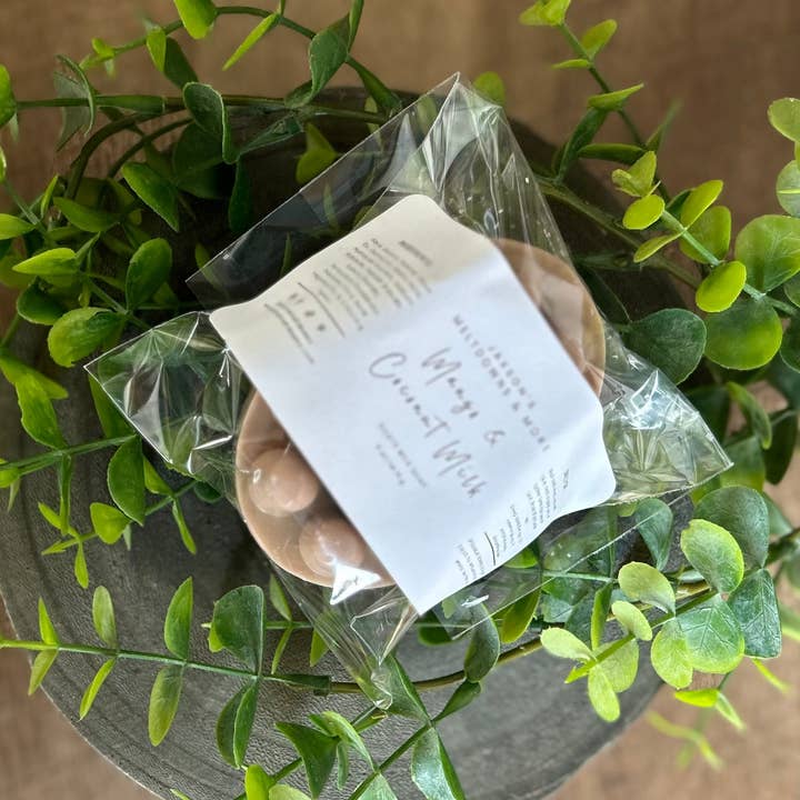 Mango Coconut Massage Soap for wholesale by Jaxson’s Meltdowns & More