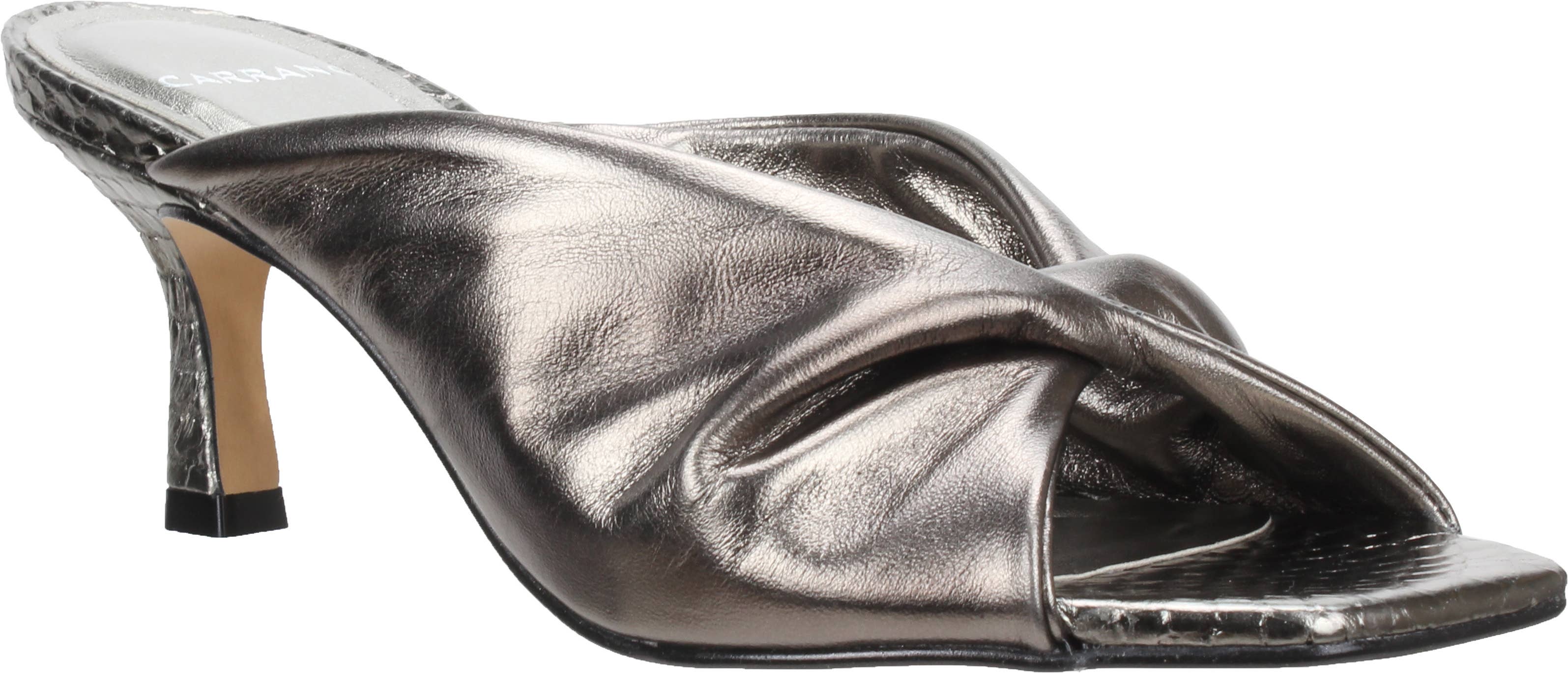 Carrano - Vendita all'ingrosso Scarpe con tacco basso - Donna - Carrano Sage - Sandalo aperto in pelle con tacco coperto14