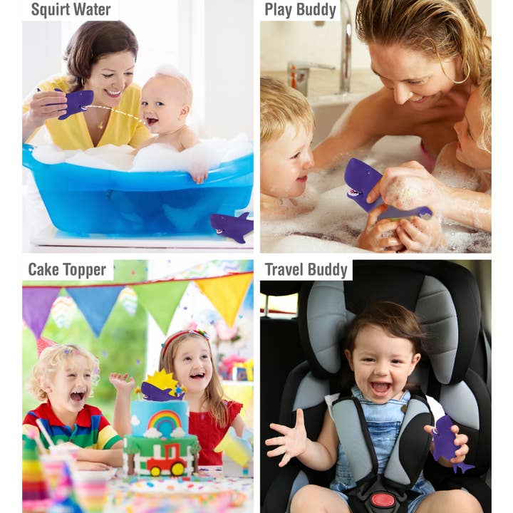 Cota Global – wholesale Bath toy – Baby – Squirter - Purple Shark2