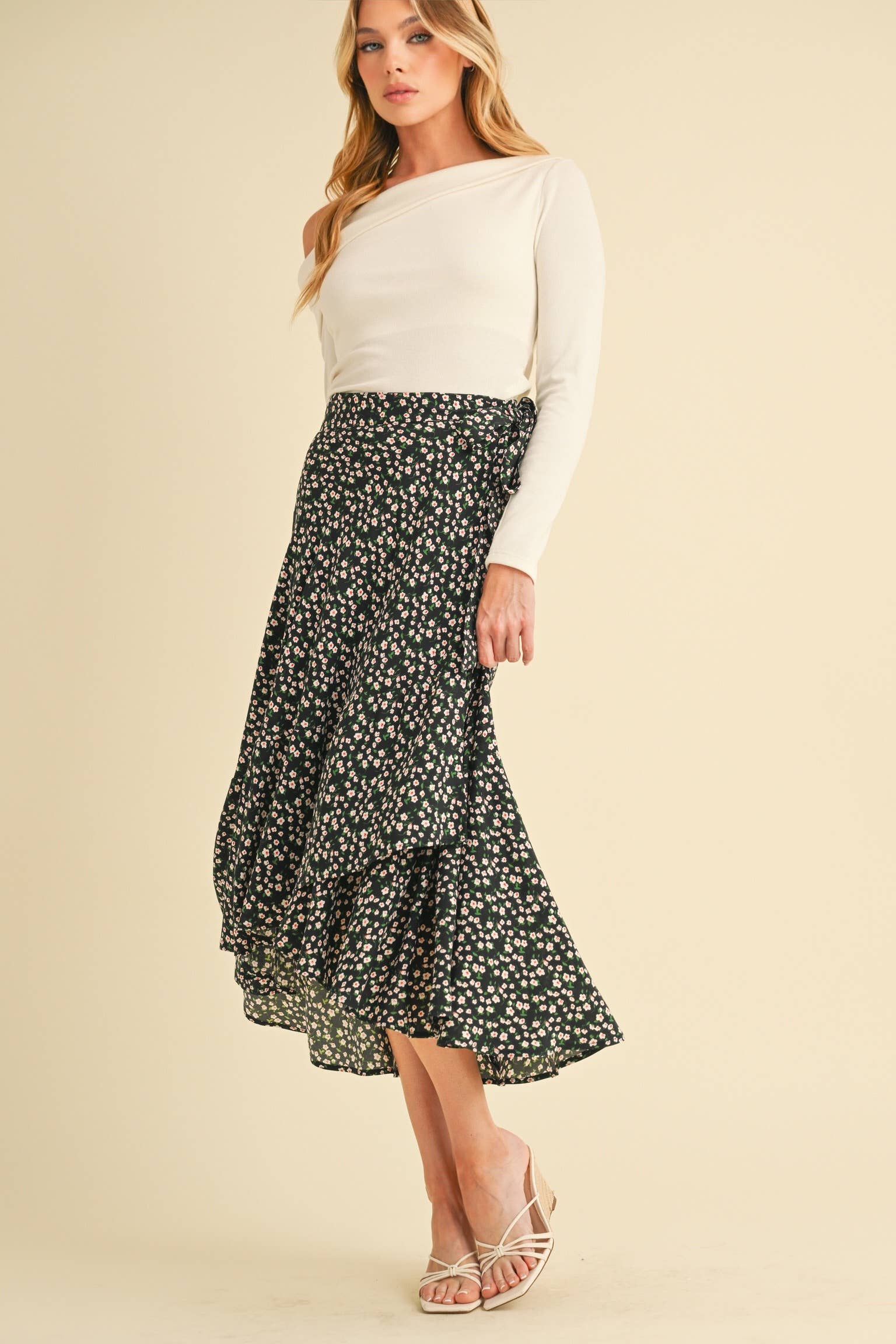 AEMI + CO - Wholesale Skirt - Women's - 7135FN Berti Floral Wrap Skirt24