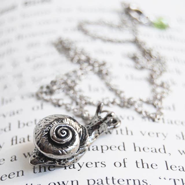 20" Large Forest Snail Necklace for wholesale by Enchanted Leaves