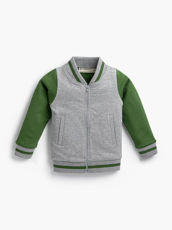 Monica + Andy - Vendita all'ingrosso Bomber - Bambini - Giacca Bomber con Zip Ritorno a Scuola_Primary Dinos1