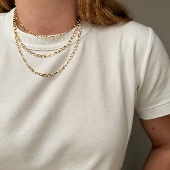GoldFi - Wholesale Schakelketting - 18-karaats gouden ketting met lichte draaischakelaar