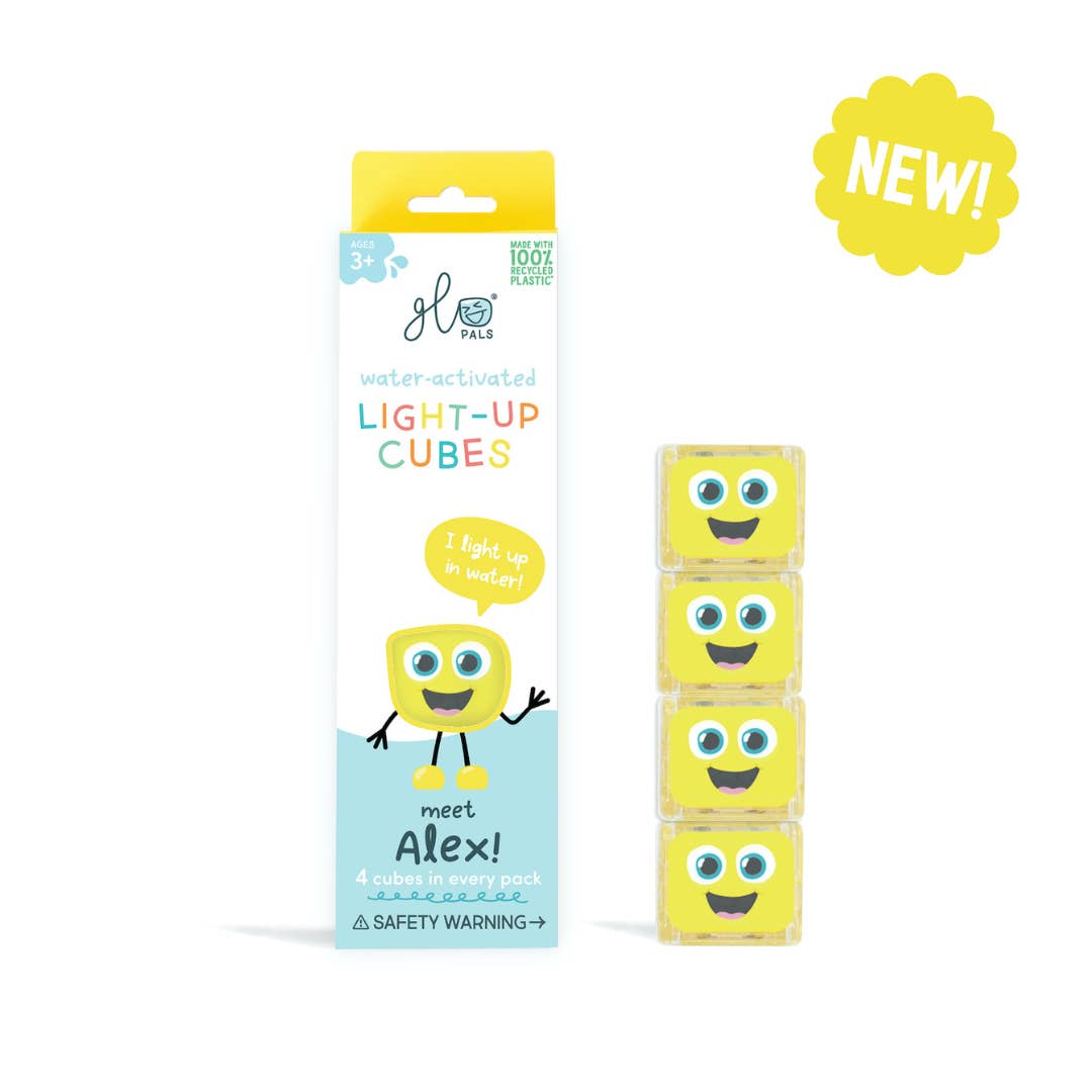 Jellystone Designs - Wholesale Light-Up Toy - Kids & Baby - Glo Pal Cube Alex (Yellow)
