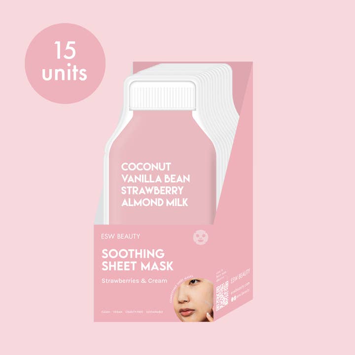 ESW Beauty - Wholesale Skincare Face Mask - Strawberries & Cream PDQ