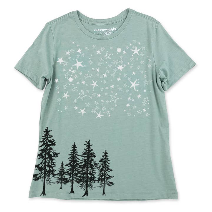 Supermaggie @ Faire - Wholesale Screen Printed T-Shirt - Women's - Stars And Pines Calliope Tee