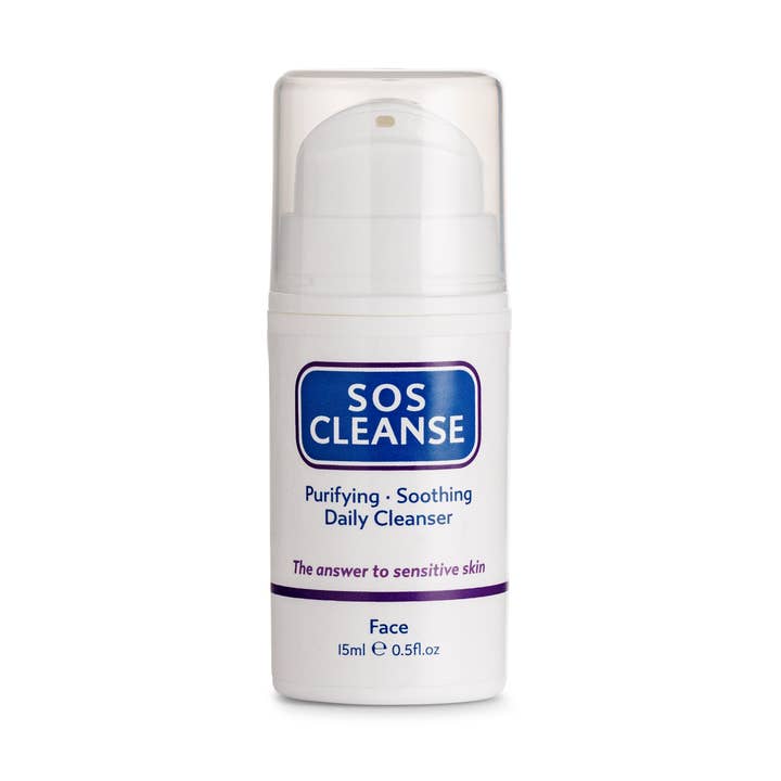 SOS Cleanse Facial Cleanser, 15ml for wholesale by SOS Serum Skincare