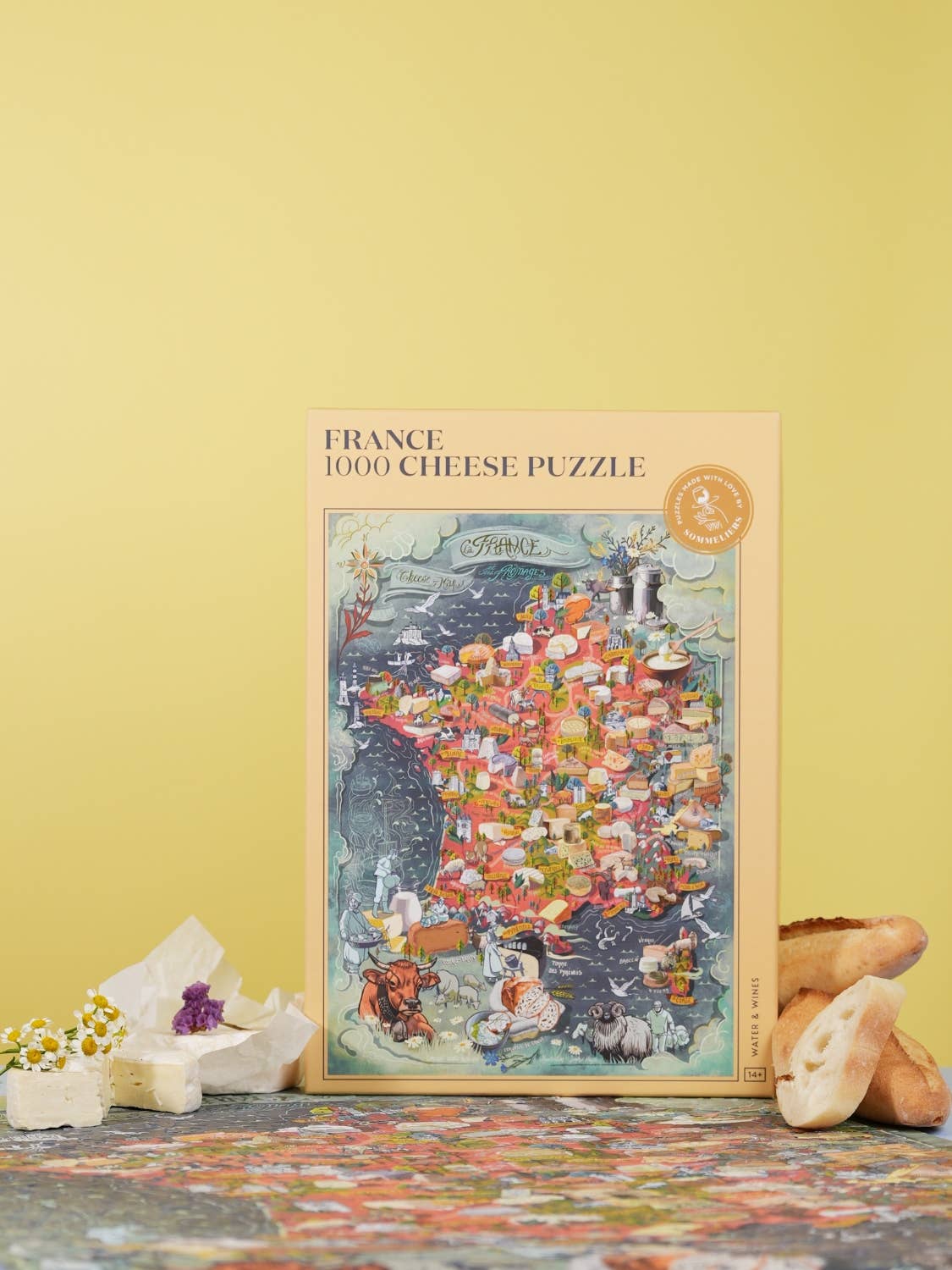 Water & Wines - Wholesale Puzzle - Adult - Cheese Puzzle - France1