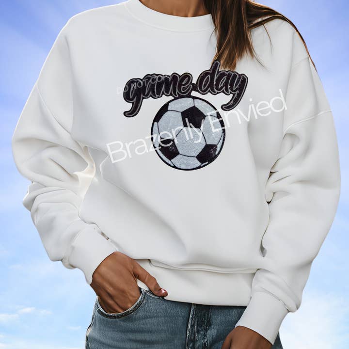 New Game Day Soccer Patch Great Sequins Patch for Game Days for wholesale by Brazenly Envied