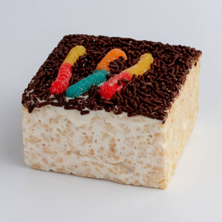 “Worms in Dirt” for wholesale by The Crispery