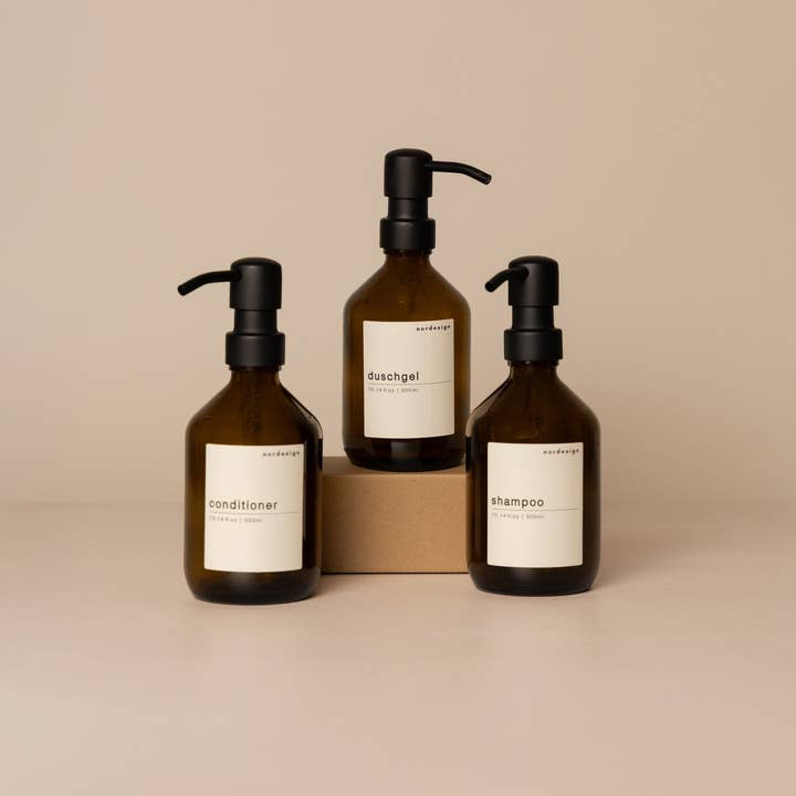 Set di dispenser di sapone per doccia (3 pezzi) per la vendita all'ingrosso da parte di nordesign