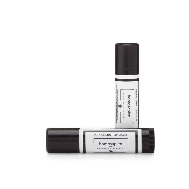 Peppermint Lip Balm for wholesale by Homosapien Organics and Herbals