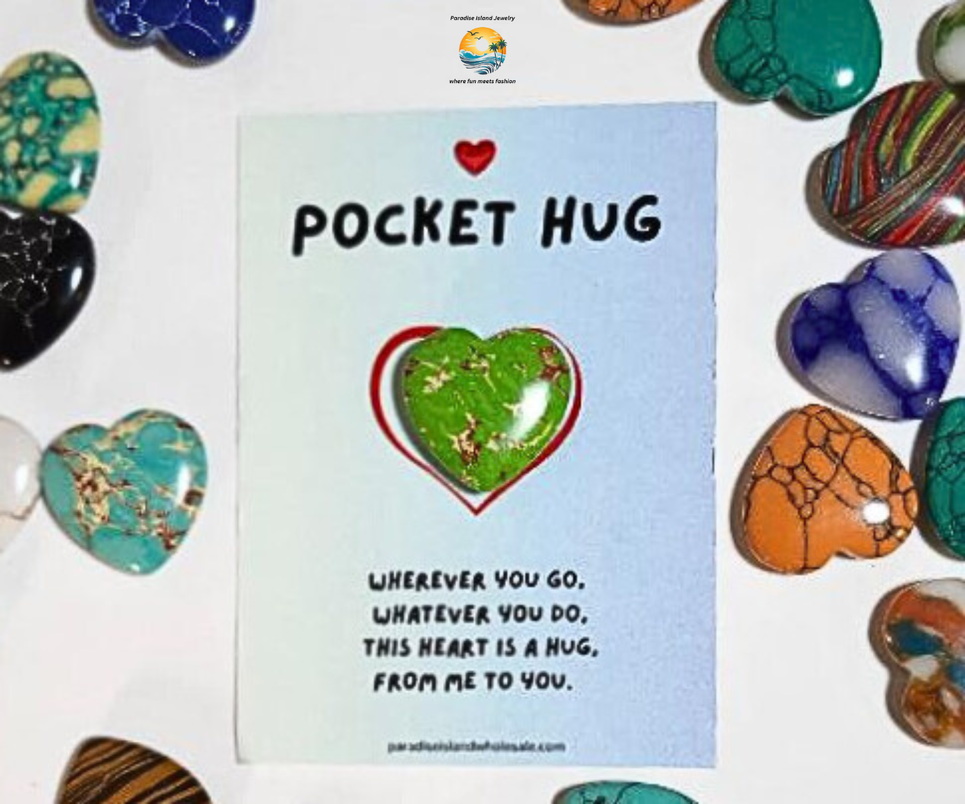 Paradise Island Gold and Silver - Wholesale Keepsake Coin/Token - Premium Pocket Hug in Gift Bag – Fast-Selling Keepsake2