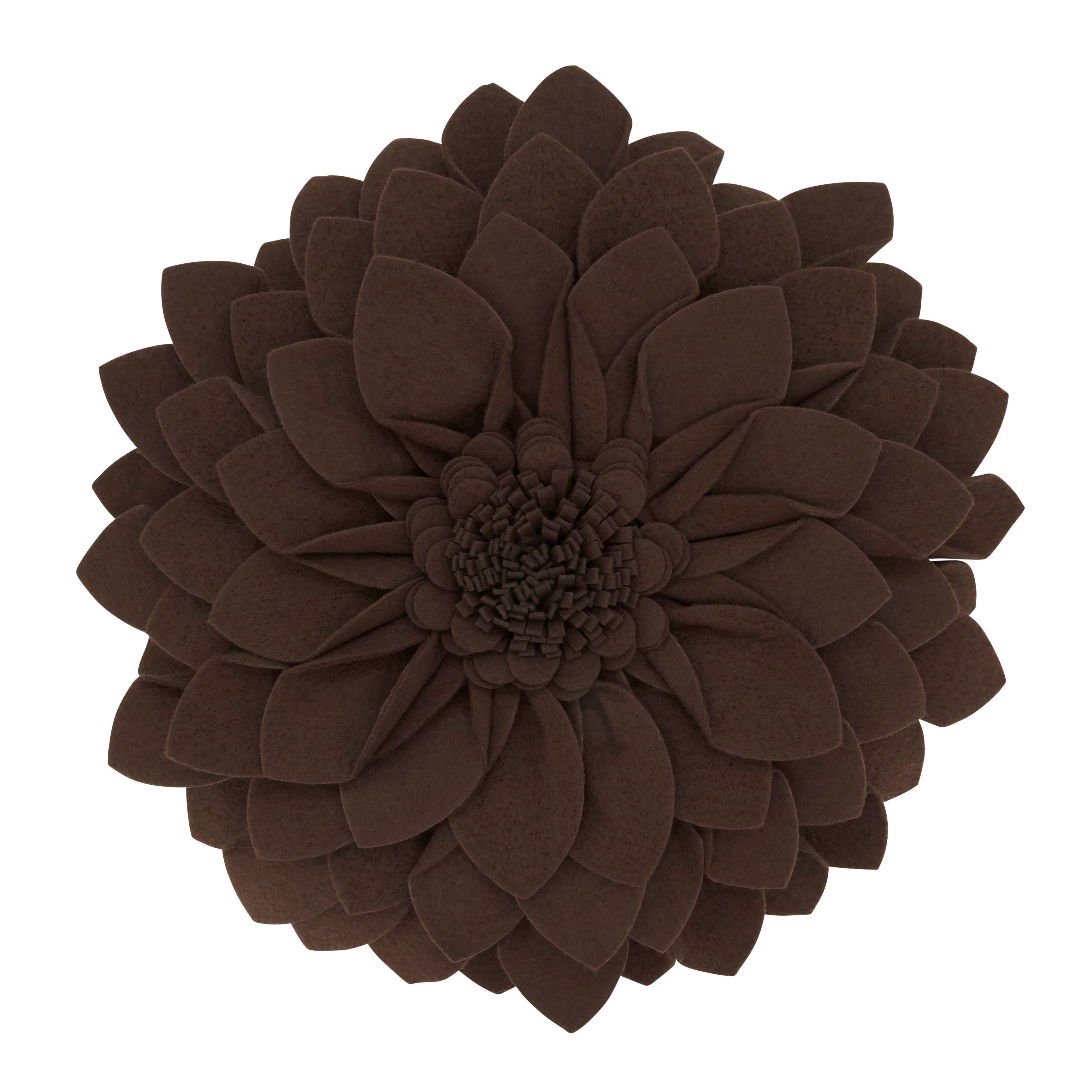 Saro Lifestyle - Wholesale Throw/Decorative Pillow - Felt Flower Pillow - Poly Filled4