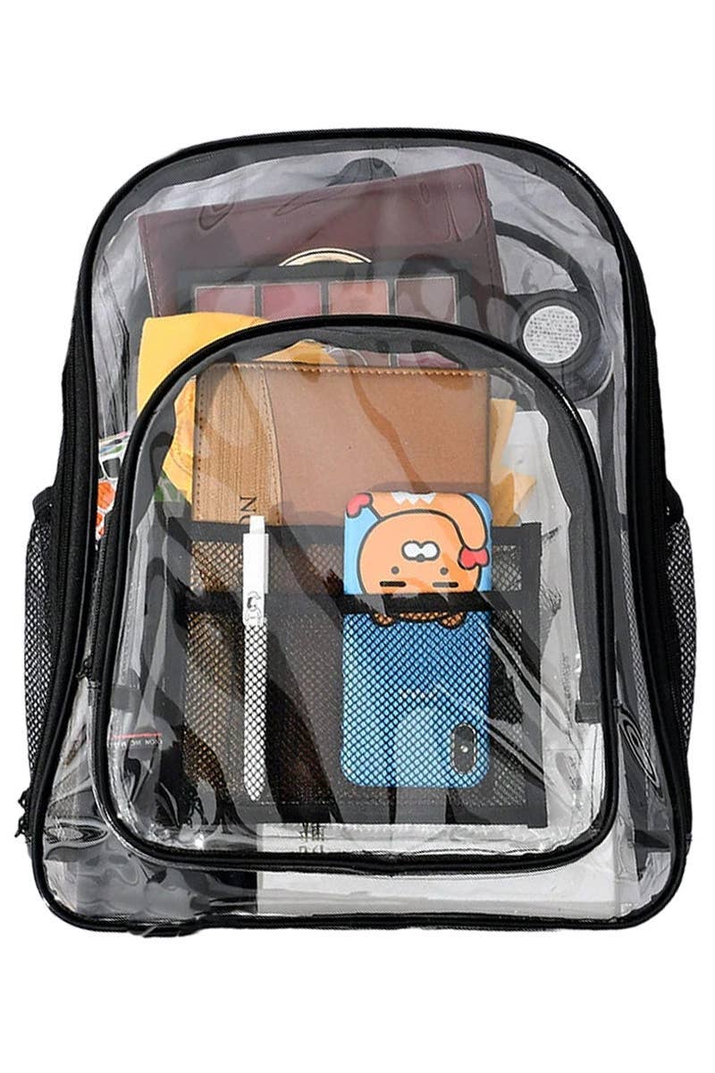 Cap Zone - Vente Sac à dos – femme - Sac à dos en PVC transparent extra large et durable17