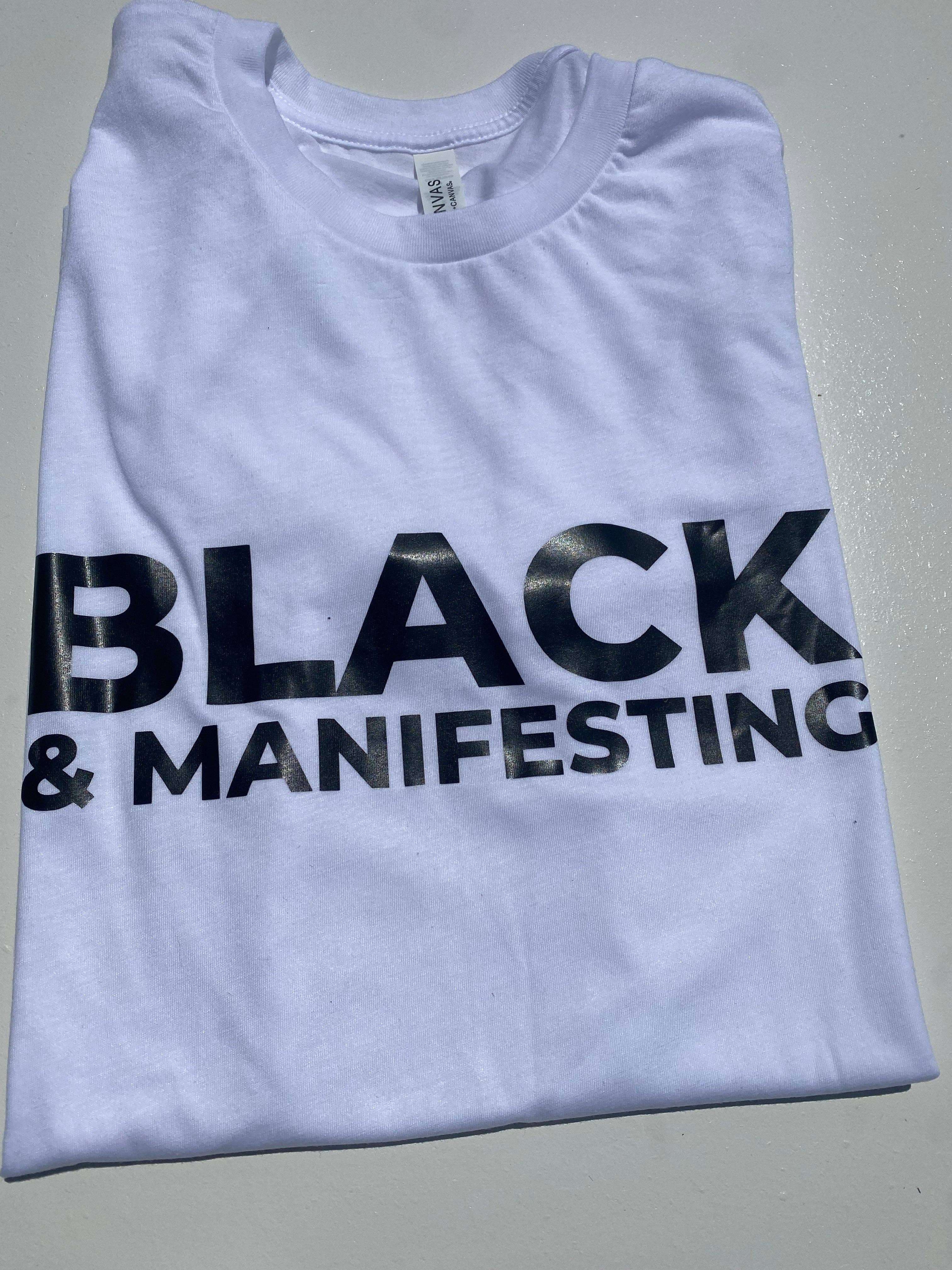 Ebony Notes Company - Wholesale Screen Printed T-Shirt - Unisex - Black & Manifesting Shirt12