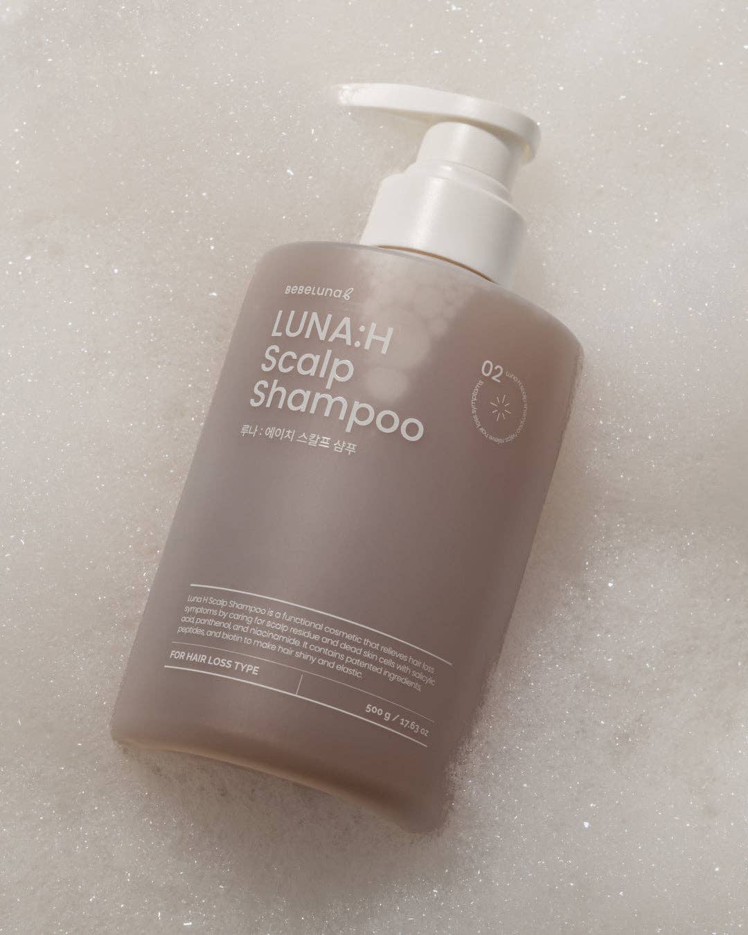 BEBELUNA - Wholesale Hair Shampoo - Luna:H Scalp Shampoo – Functional Hair Loss Care, Menthol Cooling, Peptide & Plant-Based Complex, 16.9 fl oz (500ml)2