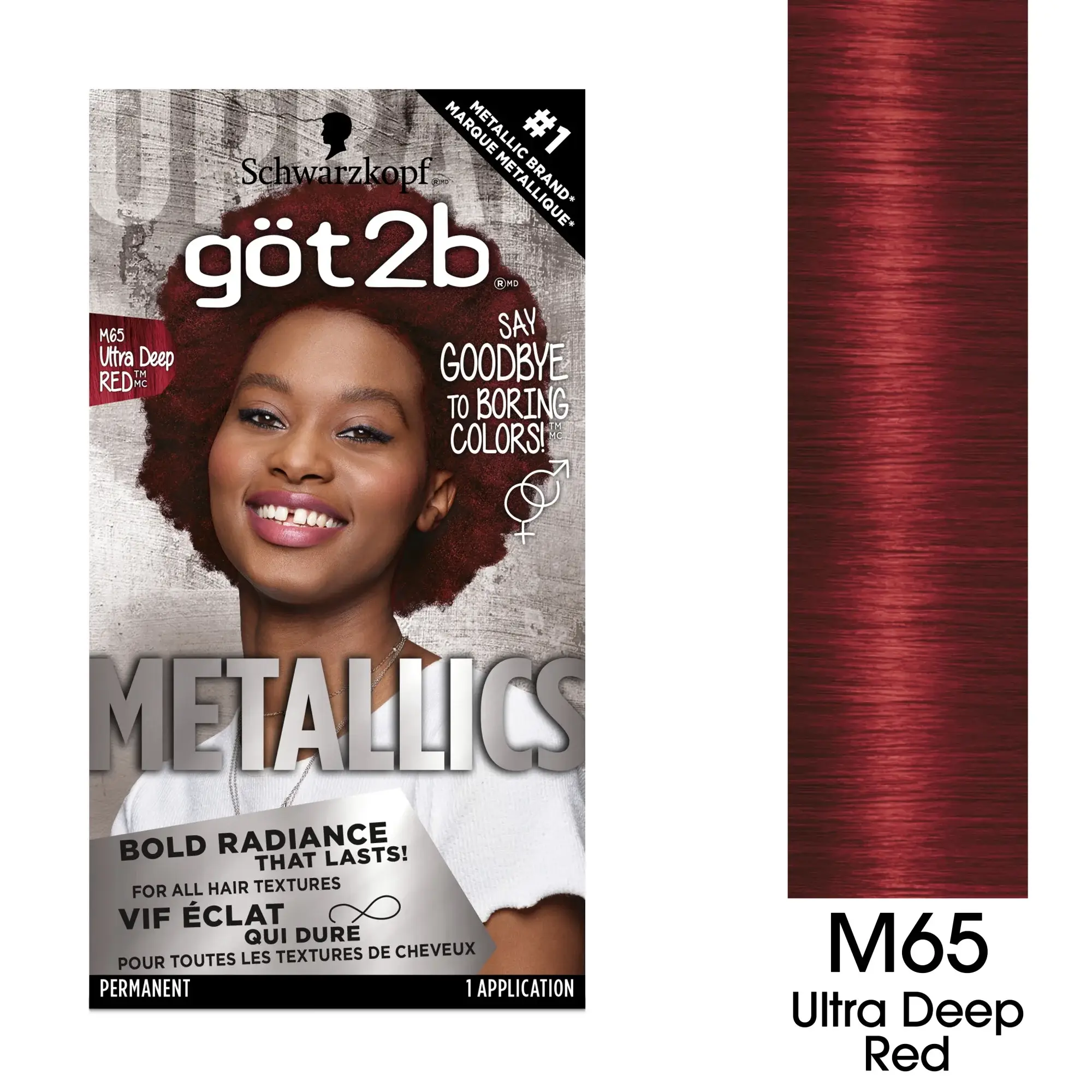 First Choice Buying – wholesale Hårfärg – Got2b Metallics Permanent Hårfärg, M65 Djup Röd1