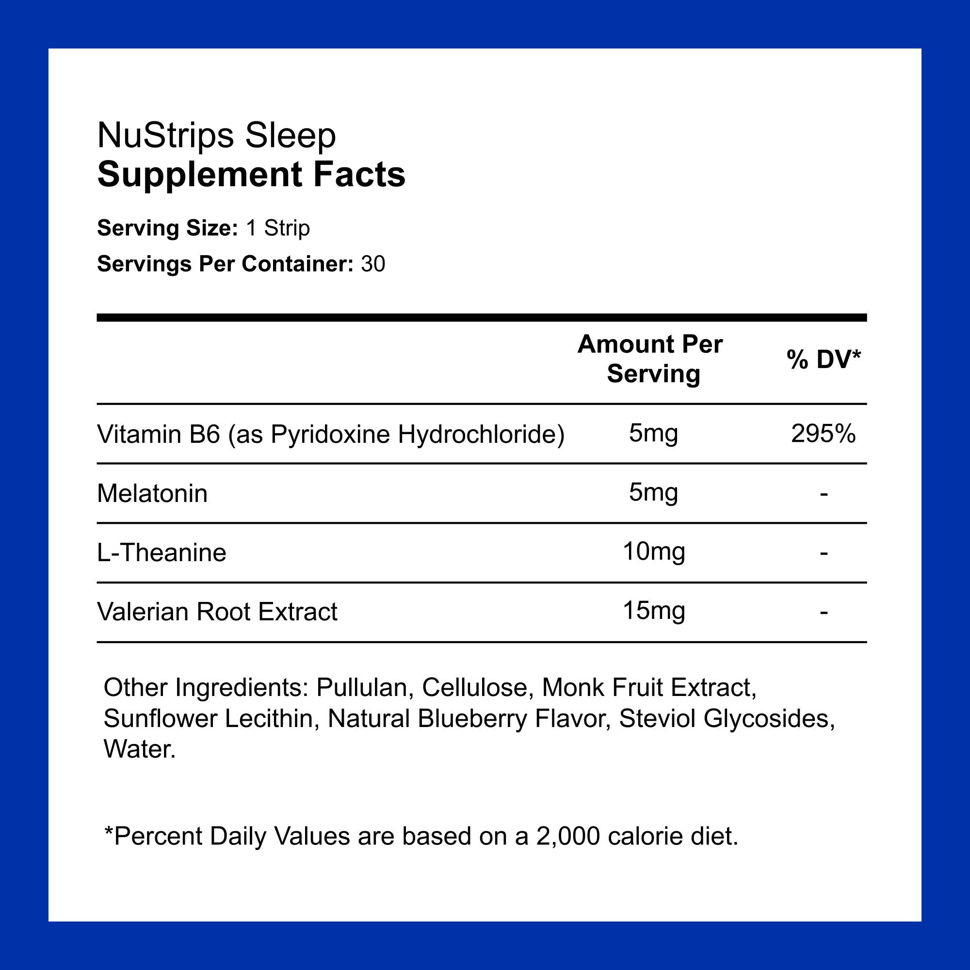 NuStrips – wholesale Oral supplement/vitamin – NuStrips Sleep1