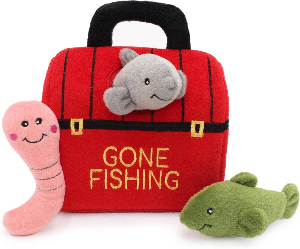 Playful Tail - Wholesale Pet Plush Toy - Dog - ZippyPaws Zippy Burrow Tackle Box Interactive Plush Dog Toy