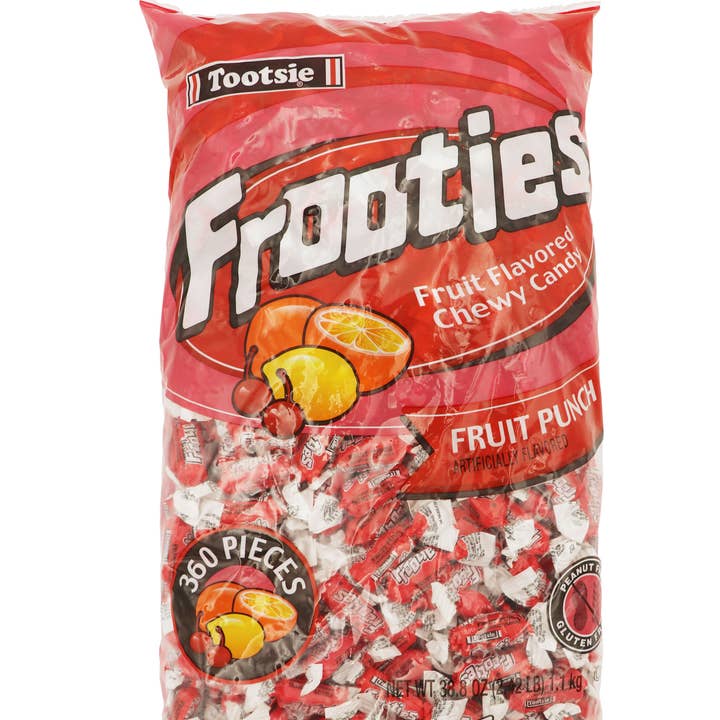 Tootsie Frooties Fruit Punch, 360ct Bag for wholesale by Grandpa Joe's Candy Shop