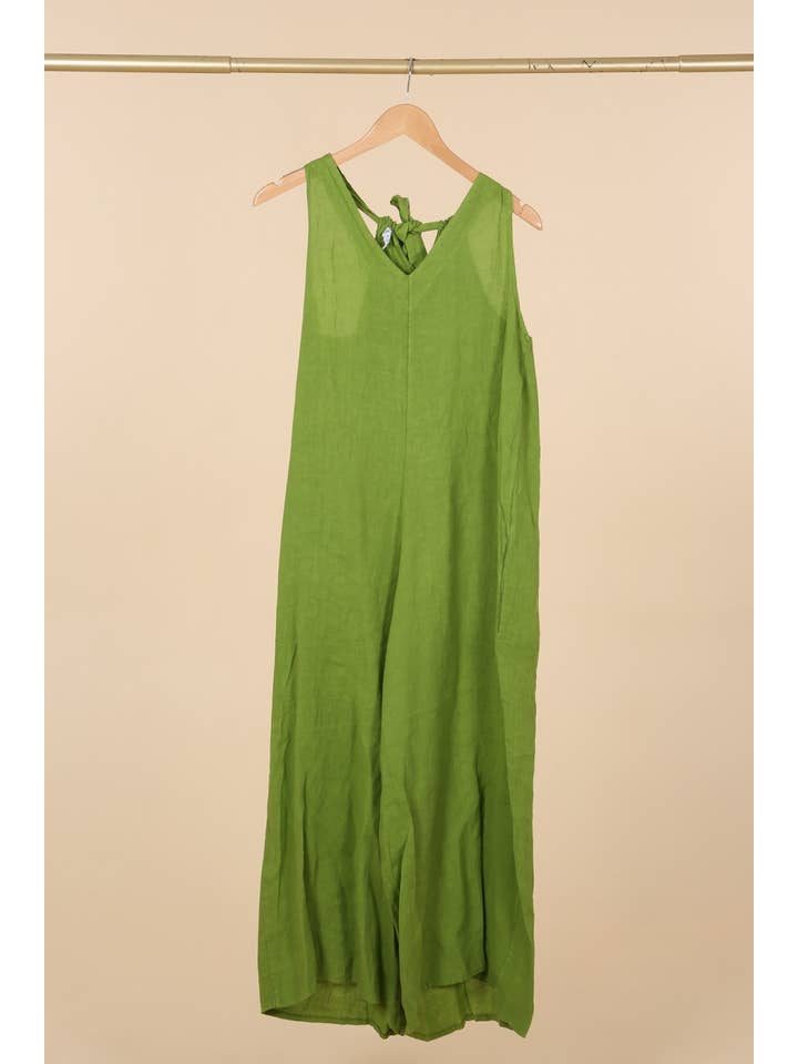 la maison des fibres naturelles - Wholesale Jumpsuit - Women's - Sleeveless jumpsuit in 100% linen 6201418