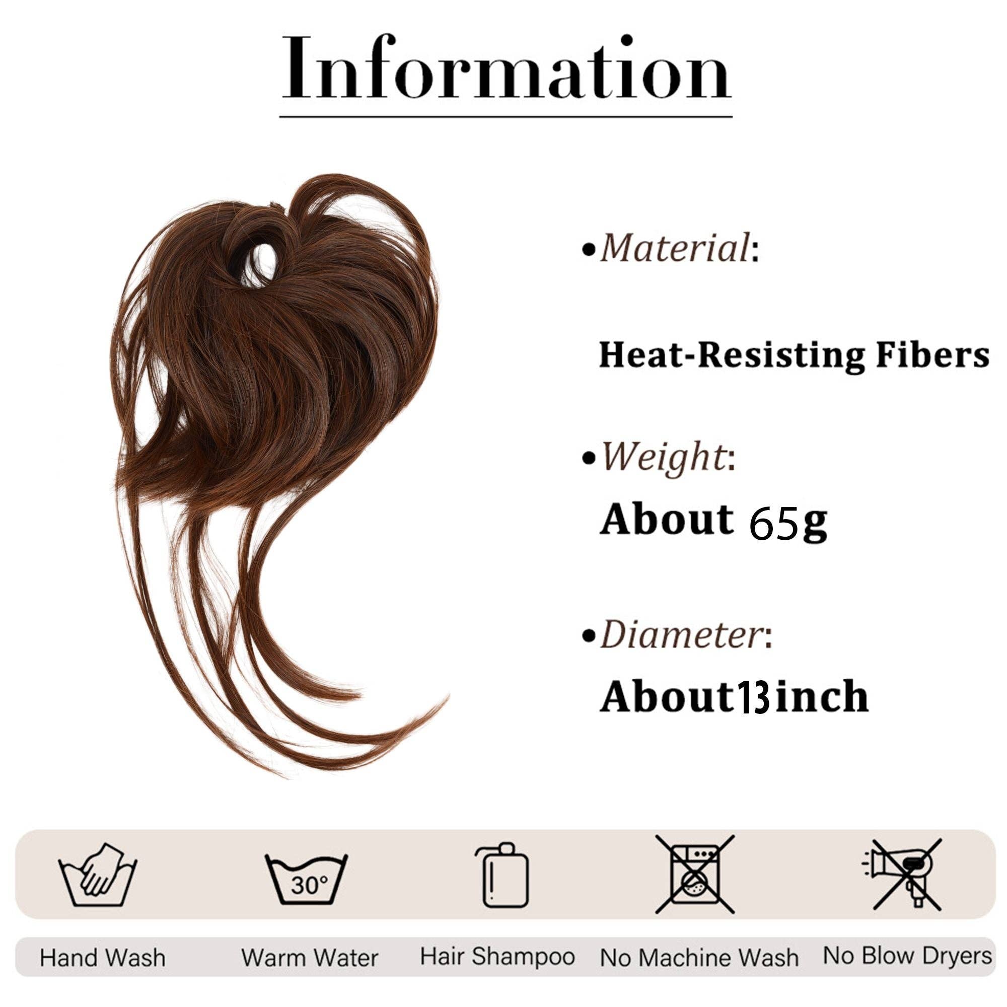 AK Brand - Wholesale Hair Extensions - 7.8 Inch Messy Bun Hair Piece for Women6