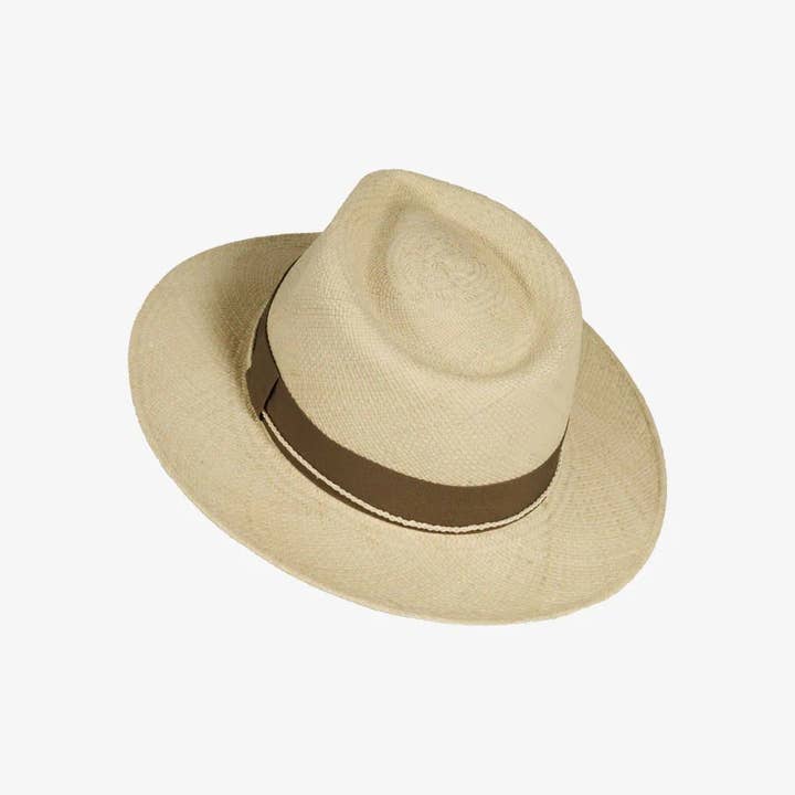 Naturel Véritable chapeau Fedora Panama - Style Quito en vente sur Faire5