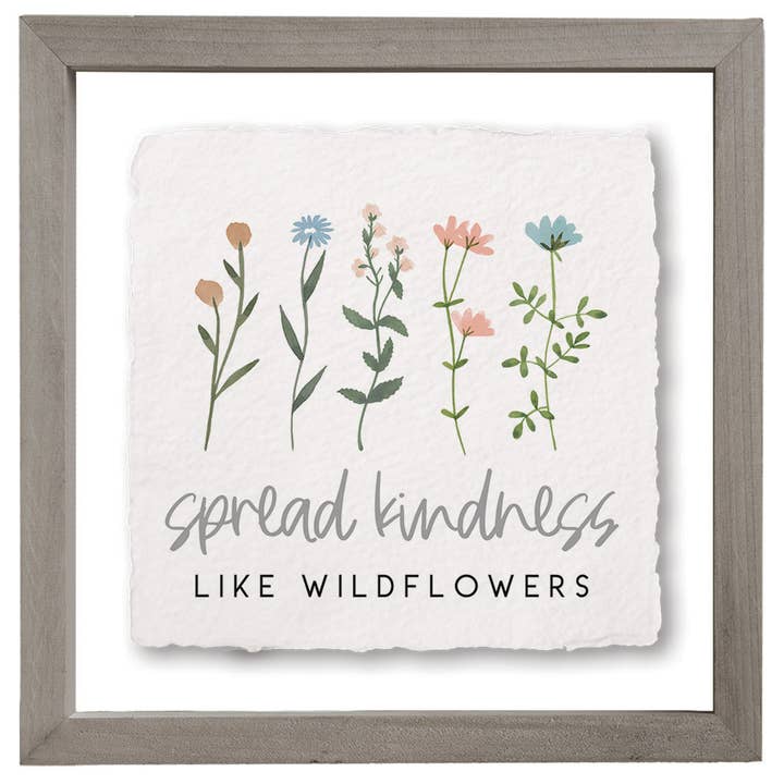 Spread Kindness - Floating Art Square for wholesale by Sincere Surroundings