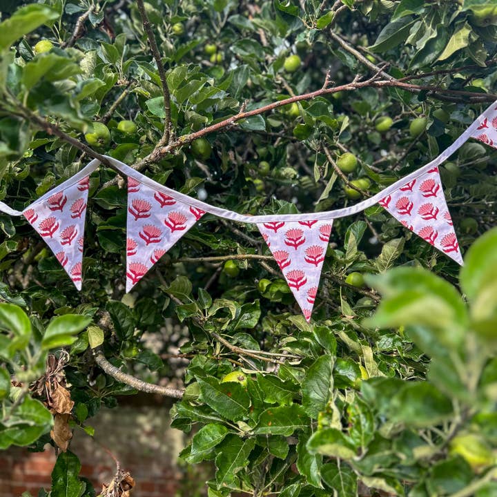 Constance & Denny - Wholesale Banner - Lotus Flower Cherry Pink Flag Bunting2
