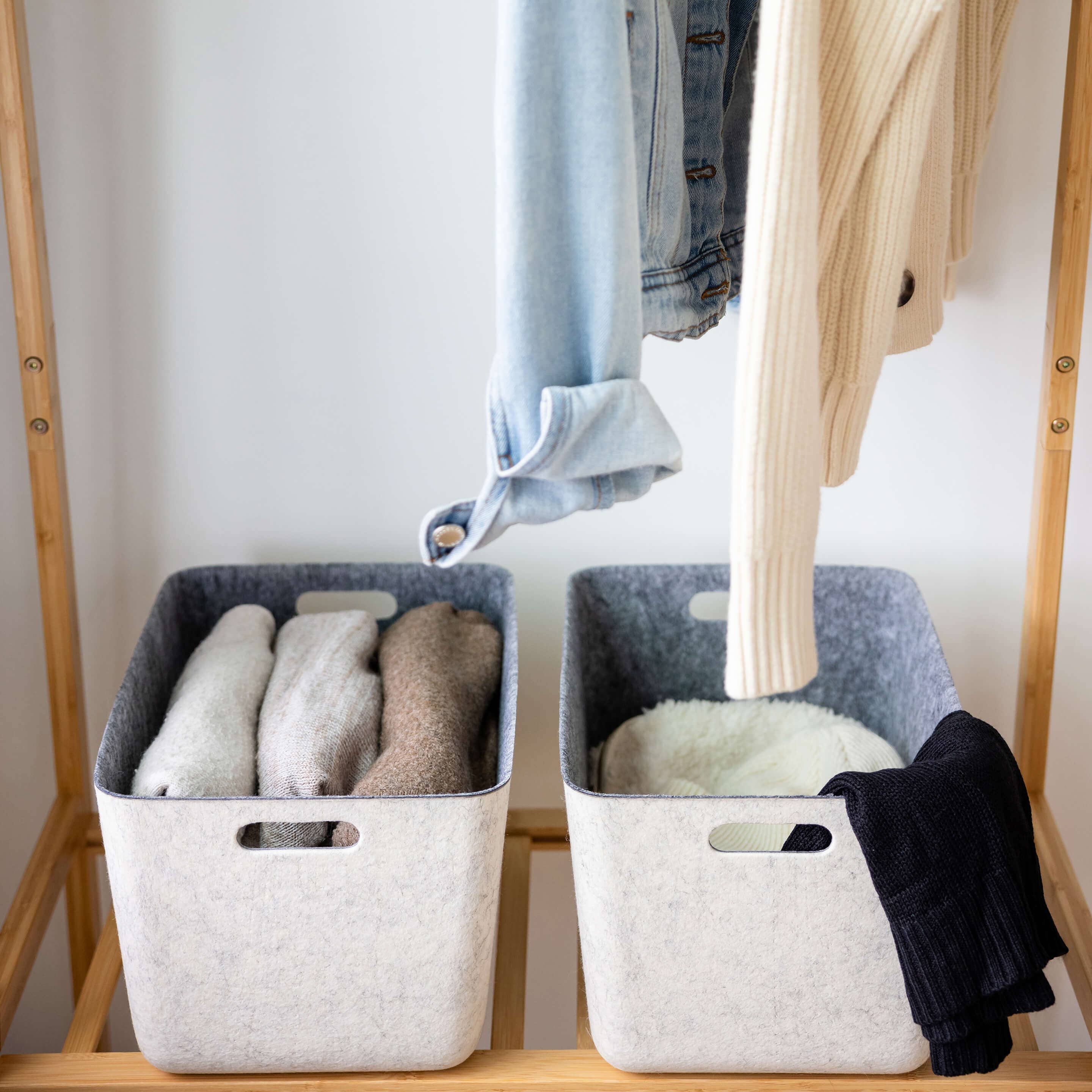 Three by Three Seattle - Wholesale Storage Bin - reSTAK recycled FELT storage medium tall5