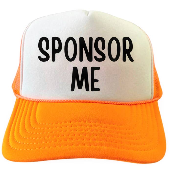 Sponsor Me Trucker Hat for wholesale by Inappropriate Trucker Hats