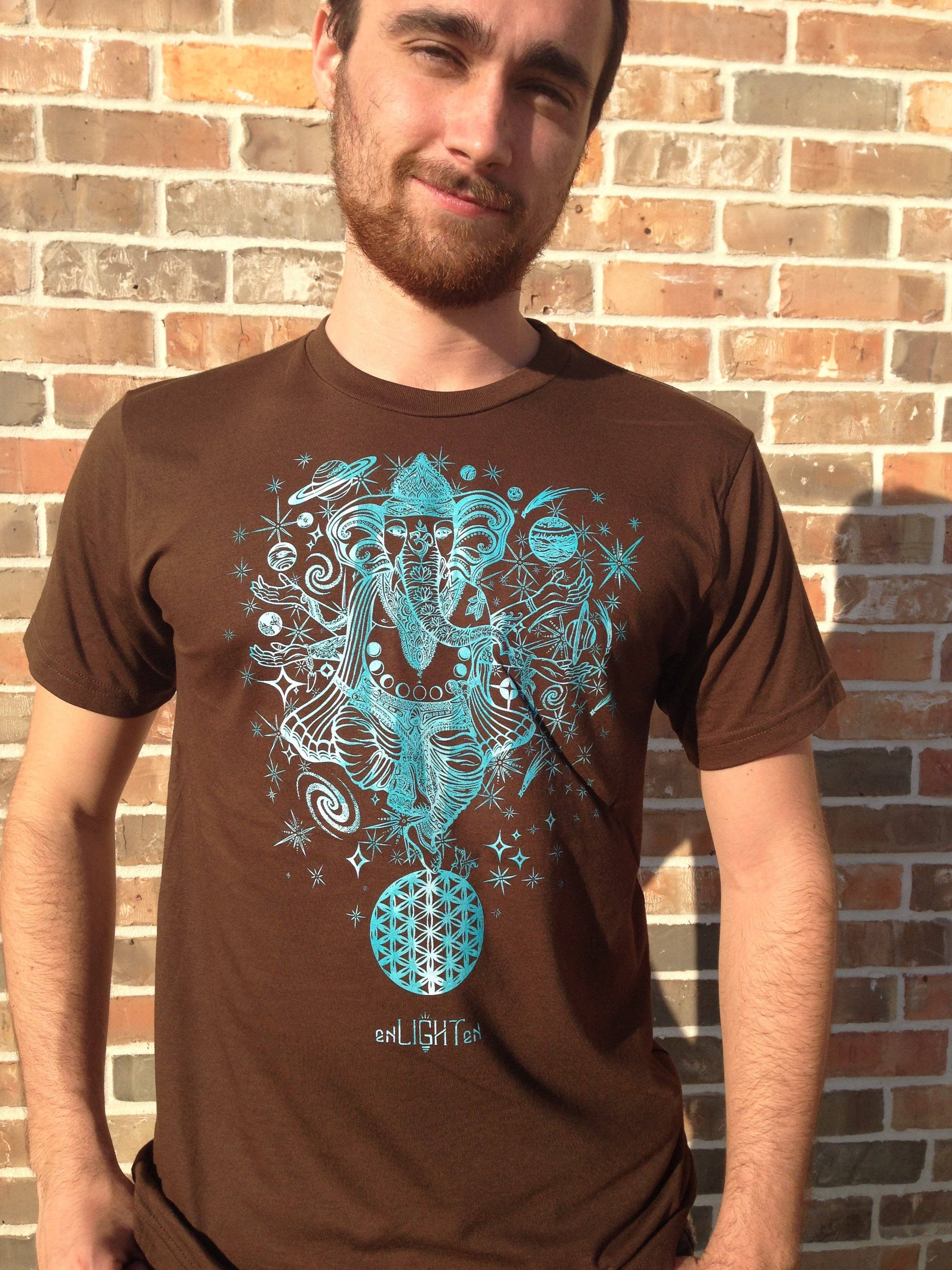 Enlighten - Wholesale Screen Printed T-Shirt - Men's - Ganesha Balance Bamboo Tee3