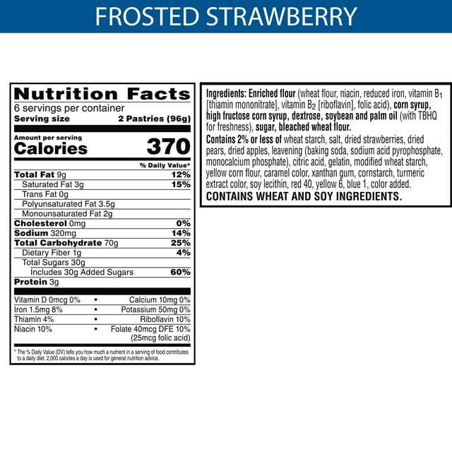 I Got Your Candy - Wholesale Snack Bar - Pop Tarts Frosted Strawberry 3.67oz - 6ct6
