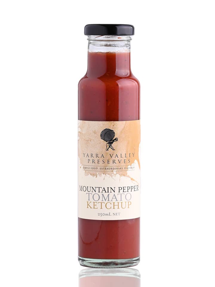 Mountain Pepper Tomato Ketchup for wholesale by Yarra Valley Gourmet Foods