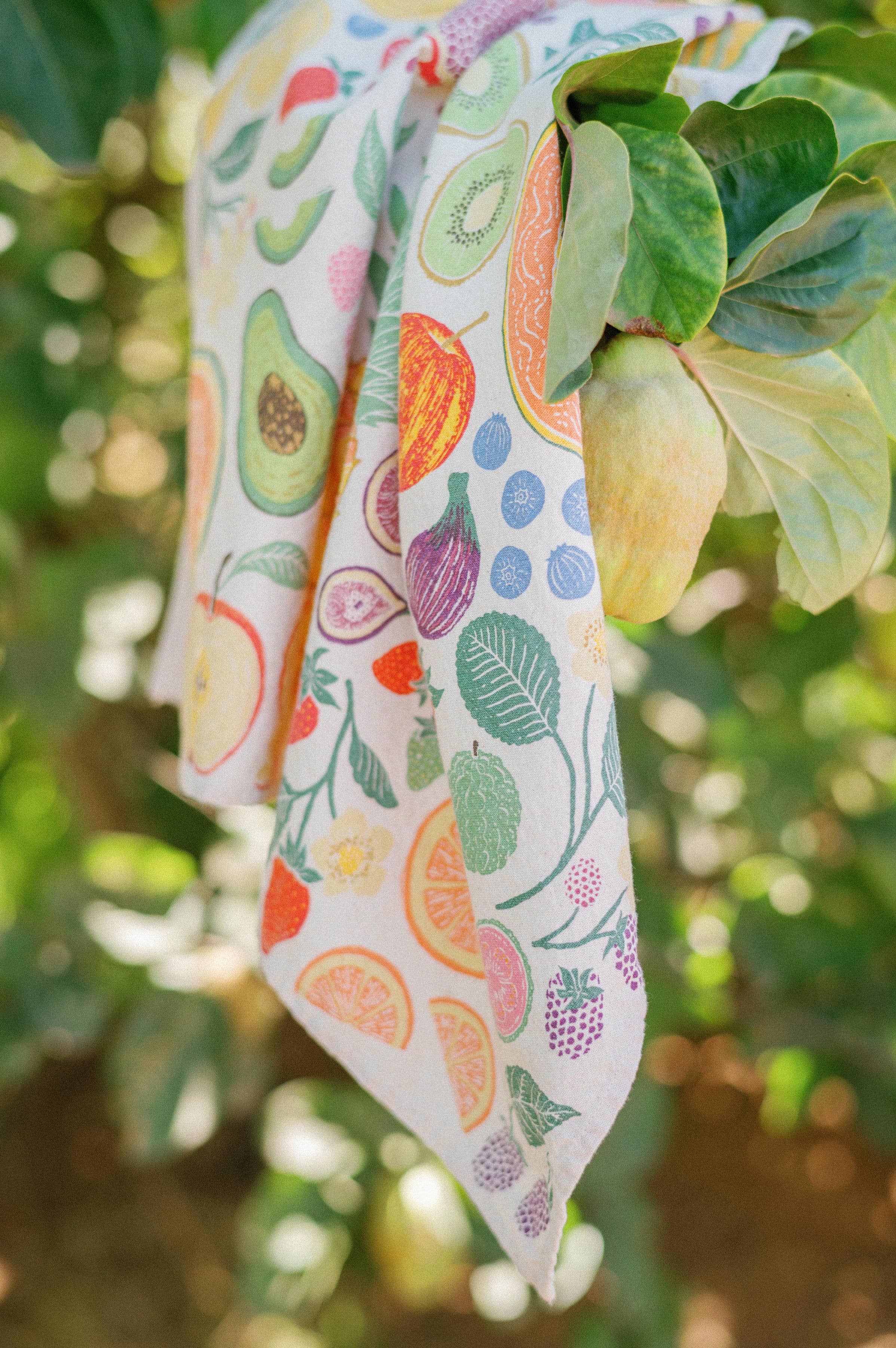 Lili Arnold - Wholesale Tea Towel - Organic Cotton Tea Towel - Fruit Basket3