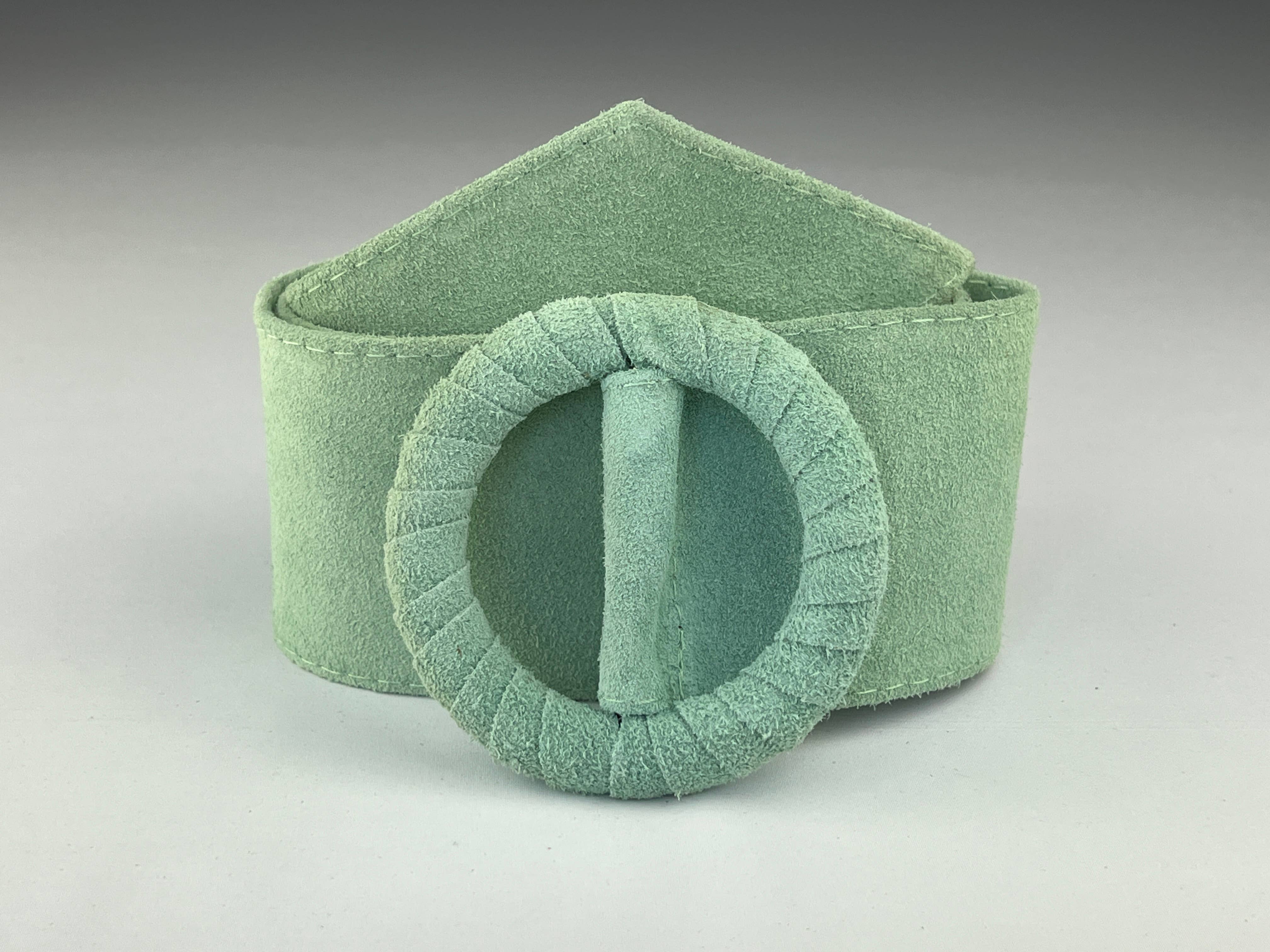 L'Emotion - Venta al por mayor Cinturón - Mujer - Cinturón ancho de cuero con hebilla redonda forrada tono sobre tono19