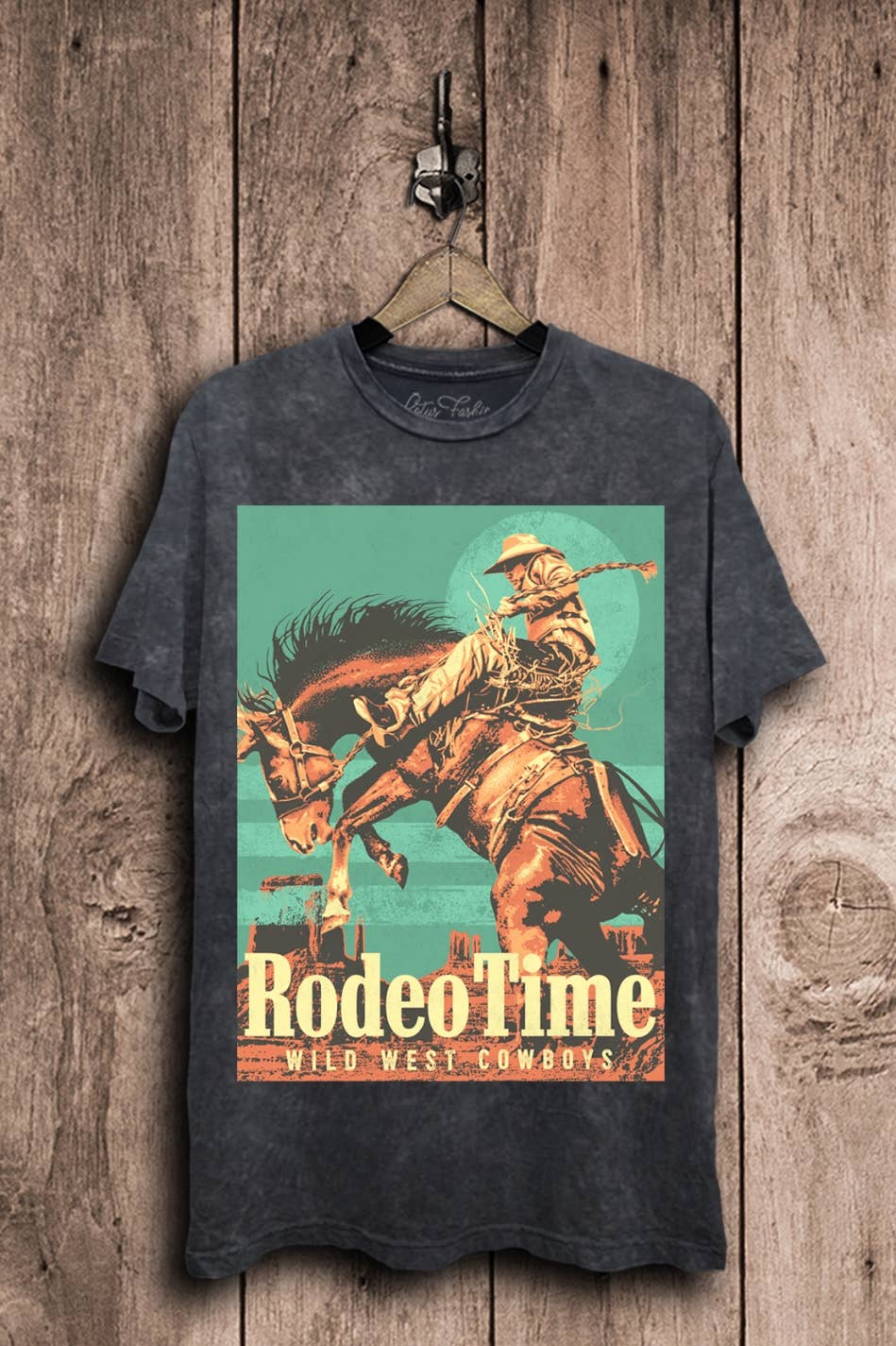 Lotus Fashion Collection - Wholesale T-Shirt (Graphic) - Women's - Rodeo Time Wild West Cowboys Graphic Top6