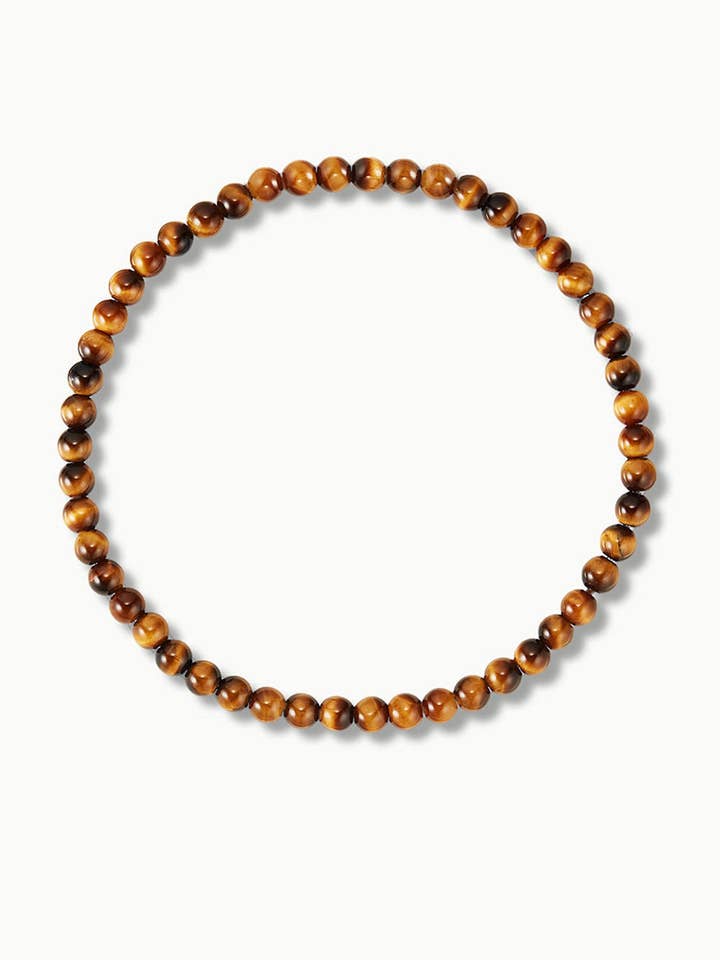 Bracelet en perles Sivalya en forme d'œil de tigre pour la vente par Sivalya